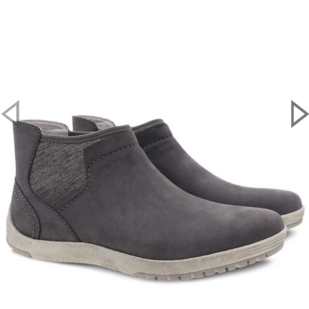 DANSKO LIZETTE GRAY SUEDE WATERPROOF ANKLE BOOTS
